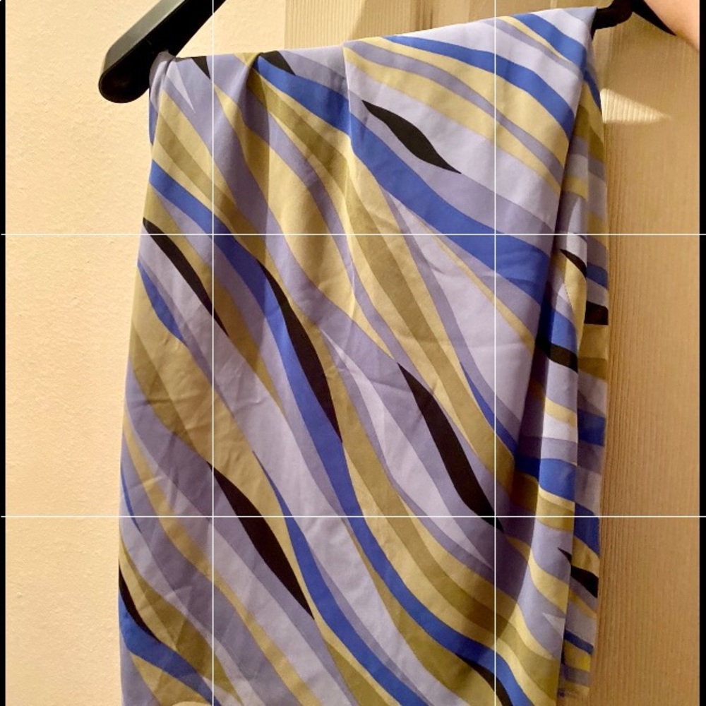 VINTAGE apostrophe zebra pattern skirt